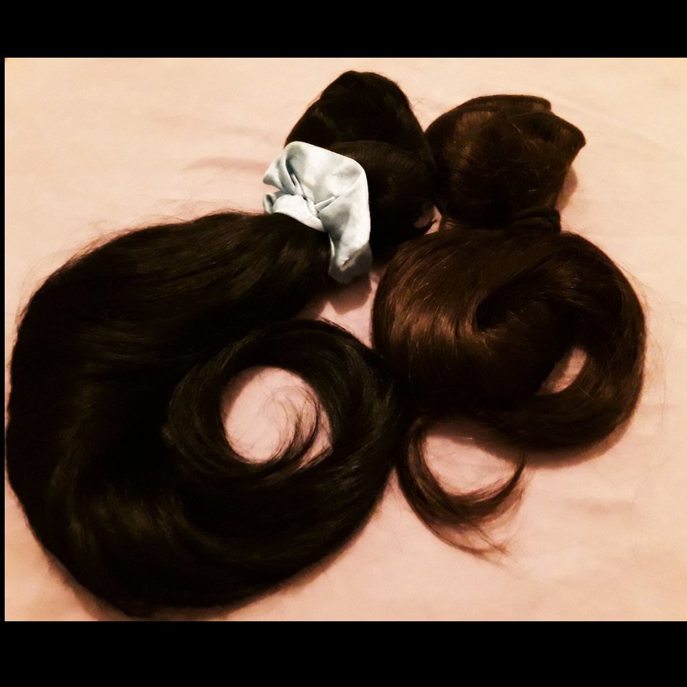 🌸24" Pro dyed NEW weft hair extensions 2b over #4 choc brown loose wave 200G💖